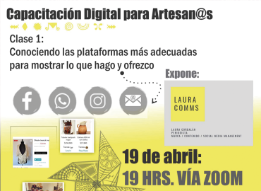 Artesanas y artesanos se capacitan en redes sociales