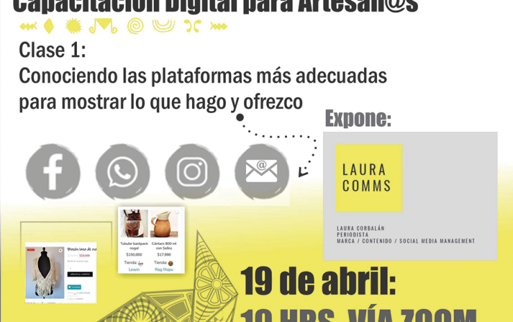 Artesanas y artesanos se capacitan en redes sociales