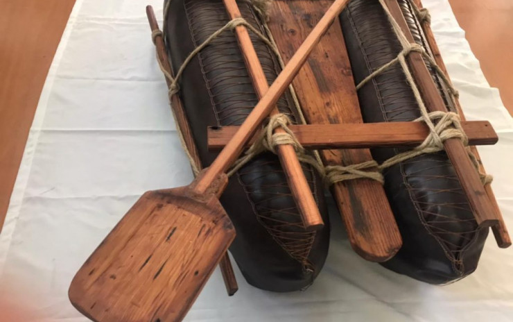Las postales que dejó la construcción de una balsa Changa en Caldera
