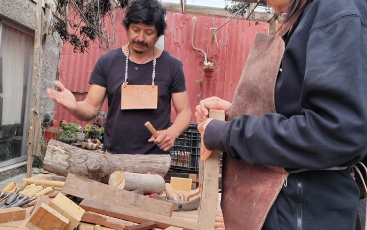 Taller de madera reunió a artesanos en Caldera