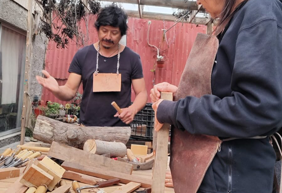 Taller de madera reunió a artesanos en Caldera