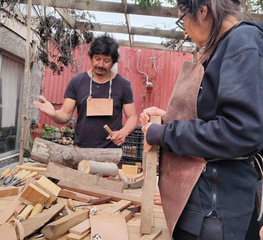 Taller de madera reunió a artesanos en Caldera